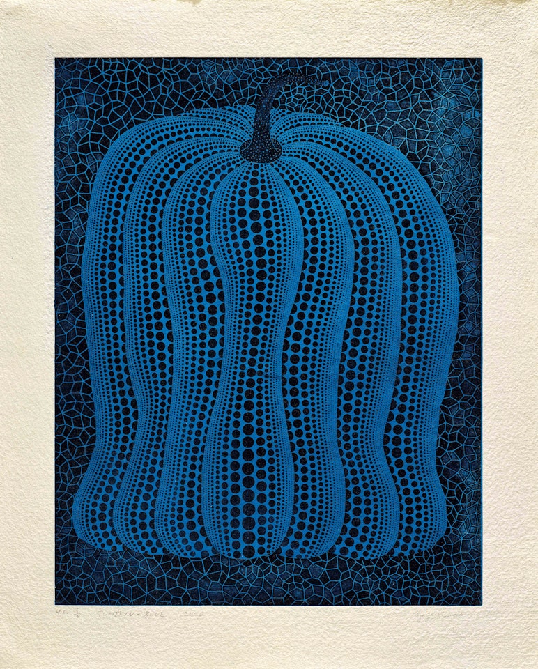 Pumpkin-Blue by Yayoi Kusama