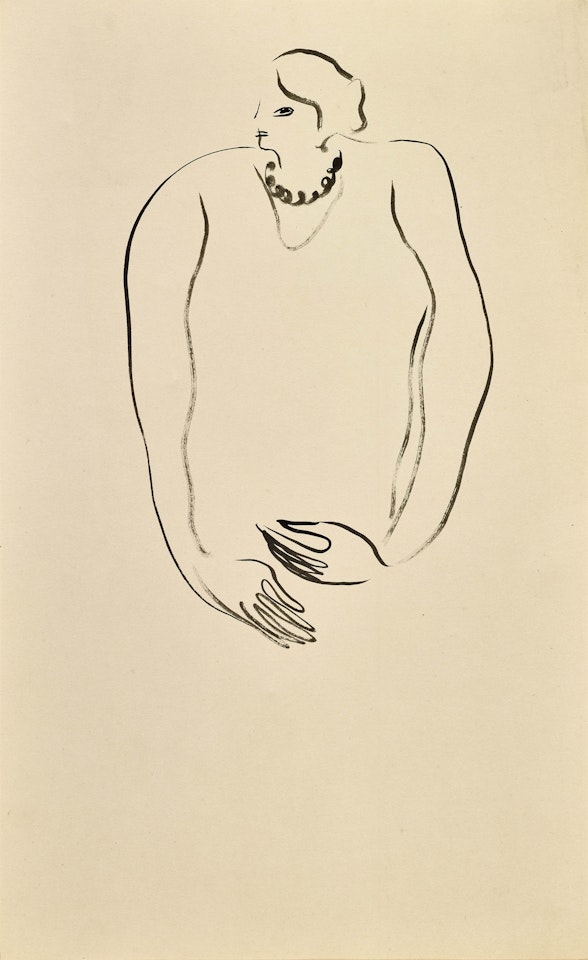 Lady with Pearl Necklace by Sanyu