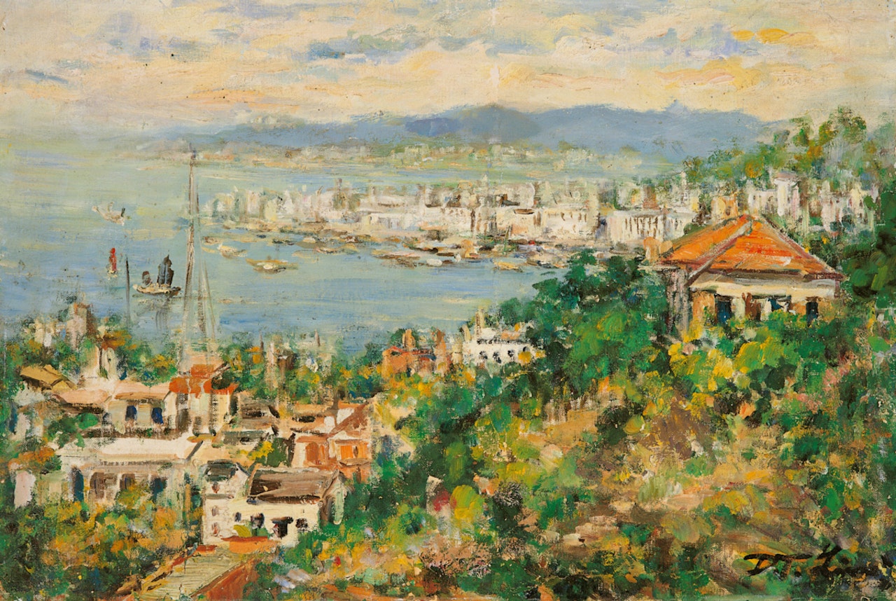 Scenery of Xiamen Harbor by Lin Dachuan