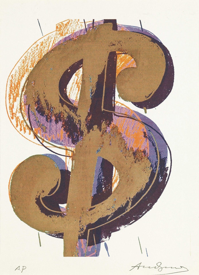 Dollar Sign by Andy Warhol