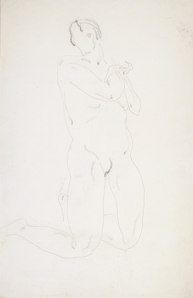 Kneeling Nude by Sanyu