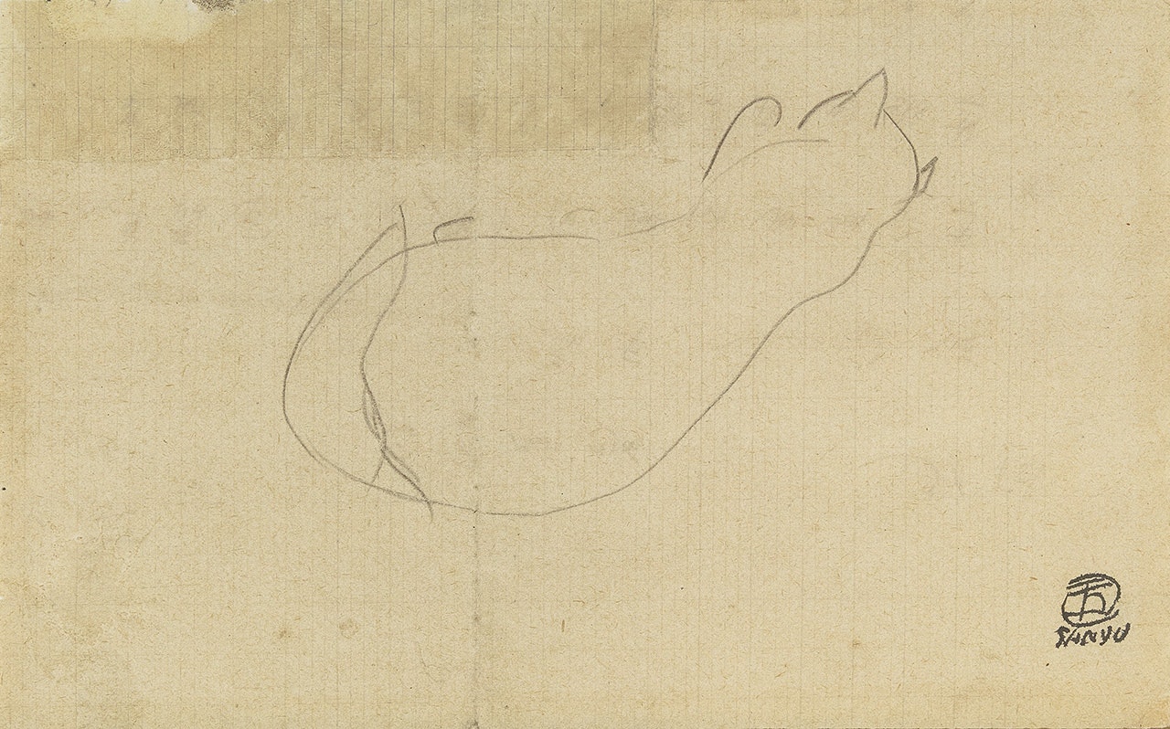 Study of Cat by Sanyu