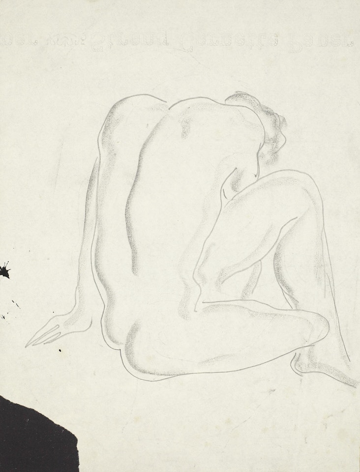 Seated Male Nude by Sanyu