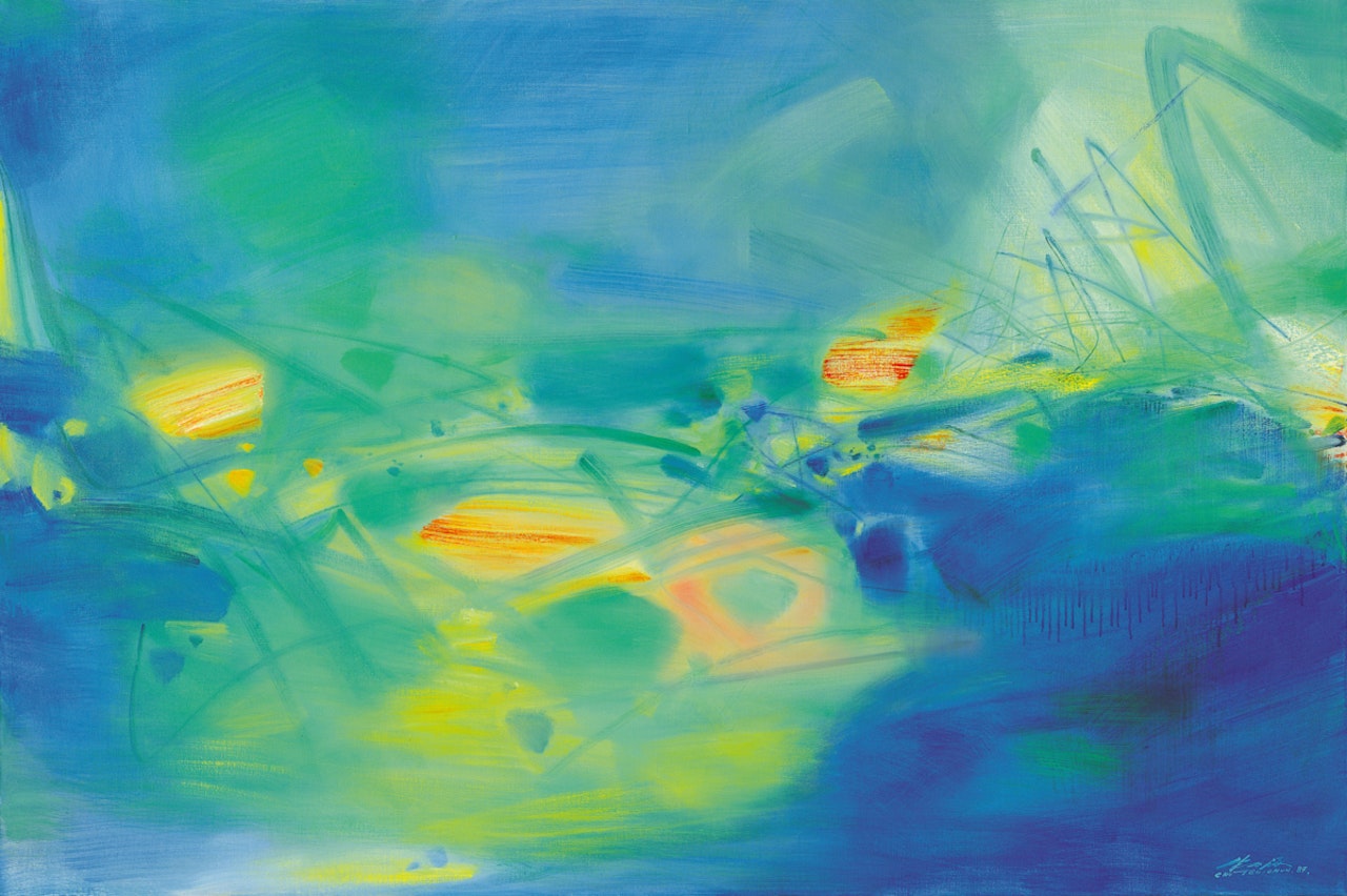 Effluves de Printemps (Emanations of Spring) by Chu Teh-Chun