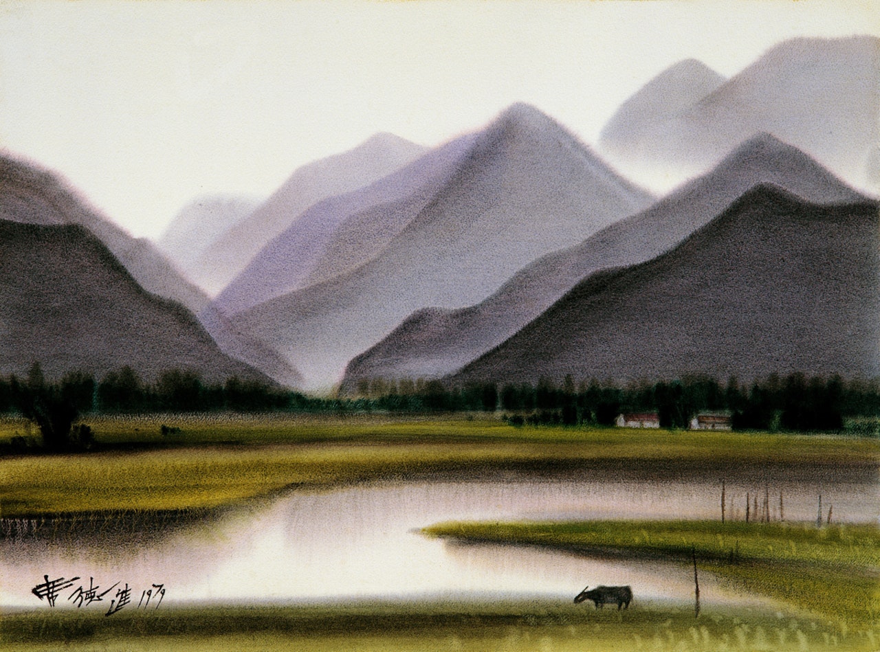 Village in the Morning by Xi Dejin