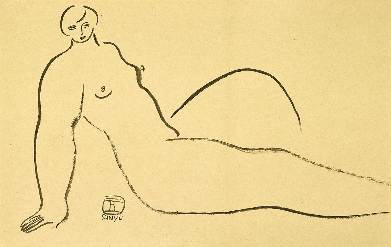 Sitting Nude by Sanyu