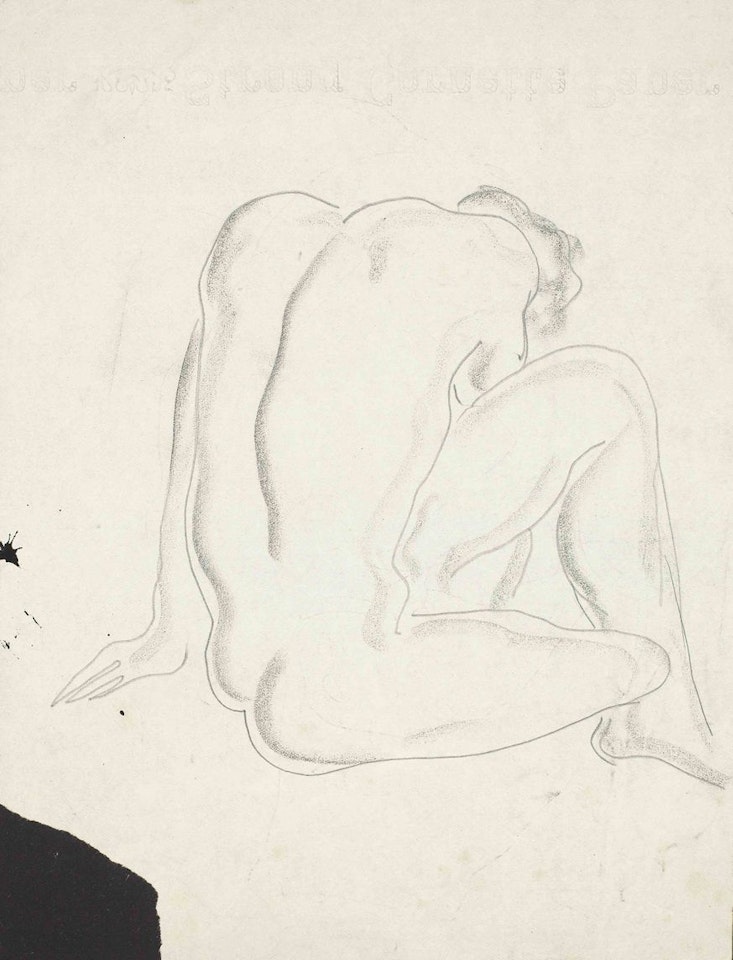 Seated Male Nude by Sanyu