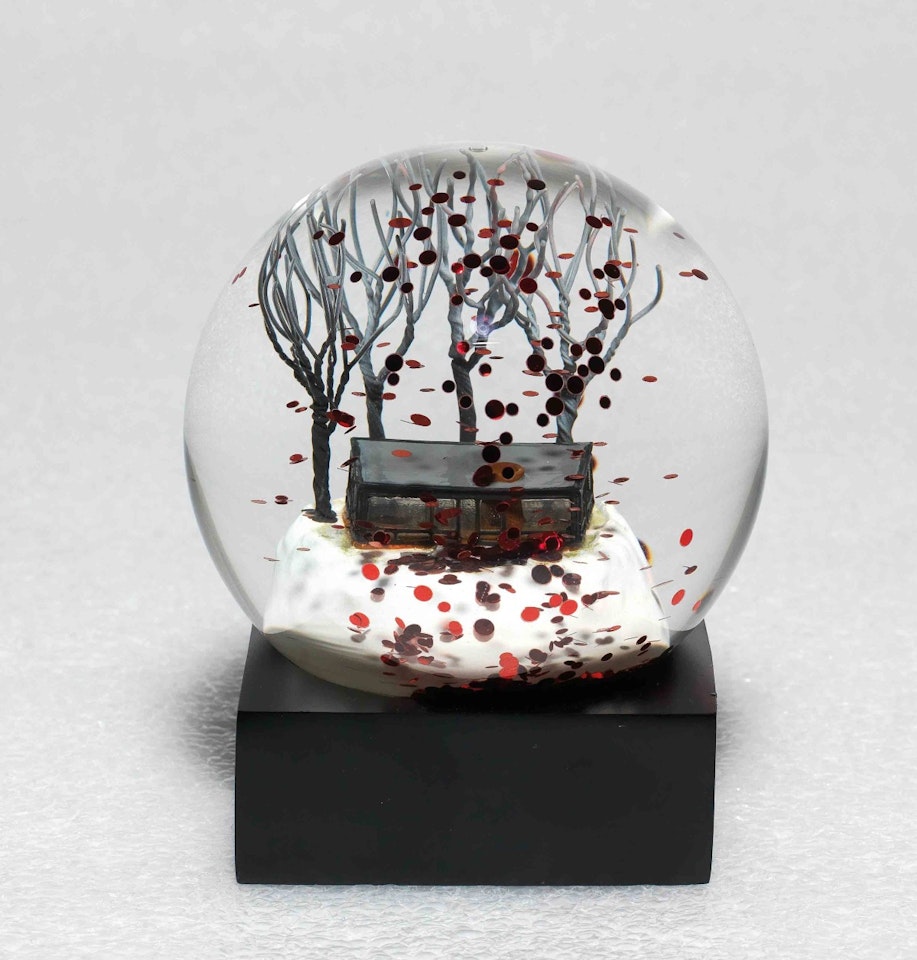 Dots Obsession - Alive, Seeking for Eternal Hope (Glass House Snow Globe) by Yayoi Kusama