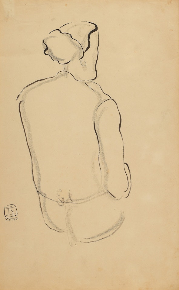 The Backview of the Lady by Sanyu