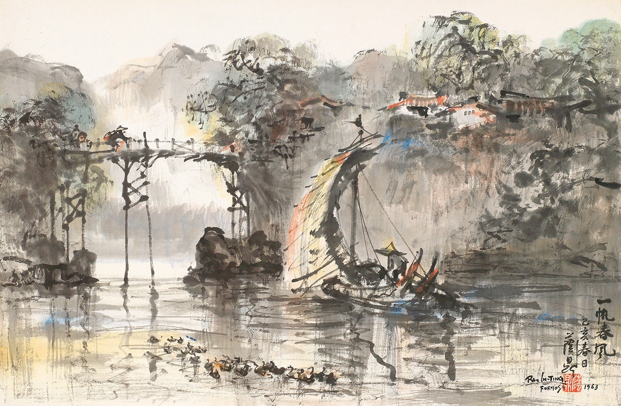 Spring Sailing by Ran In-Ting (Lan Yinding)