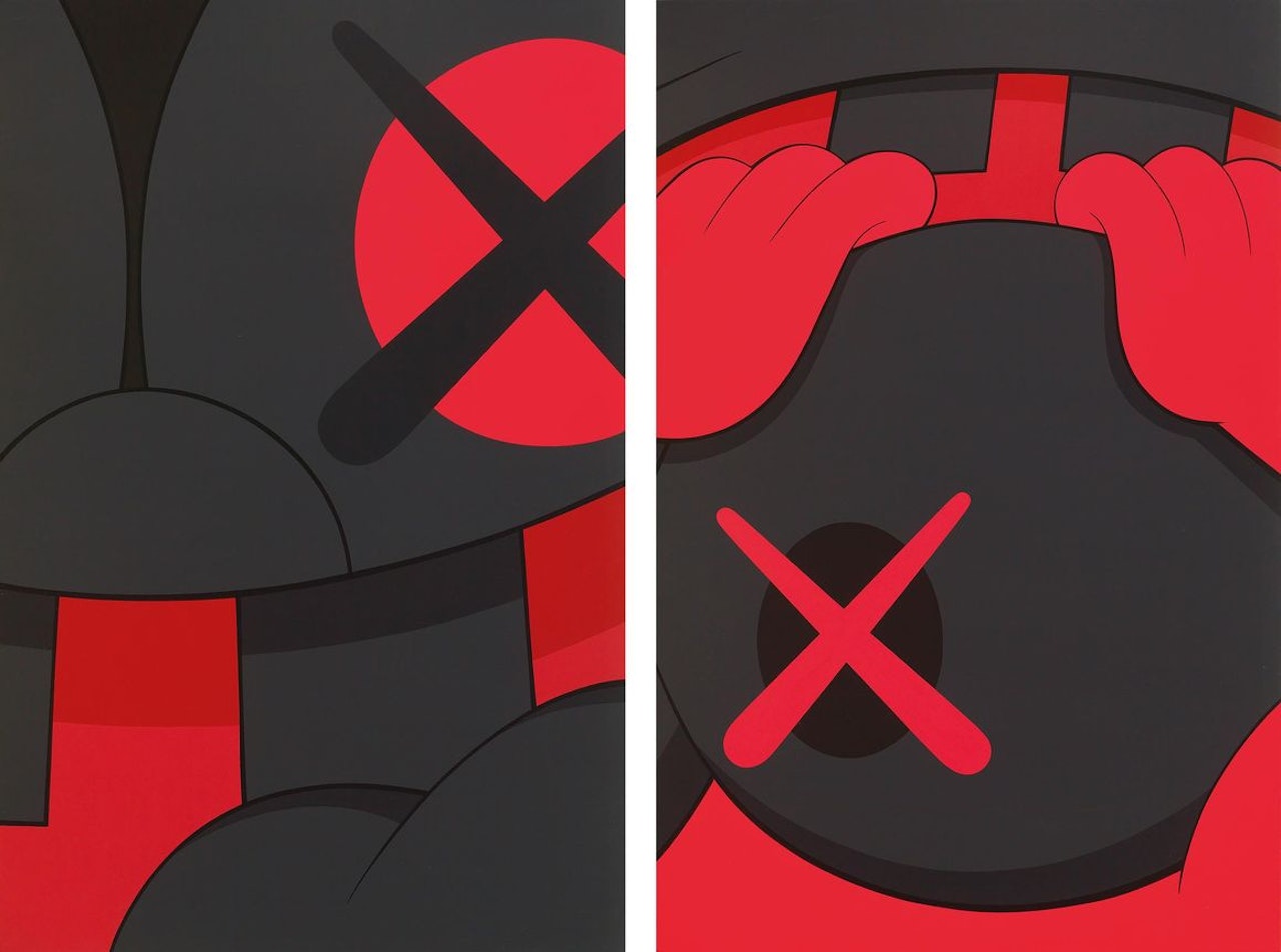 Untitled (Diptych) by Kaws