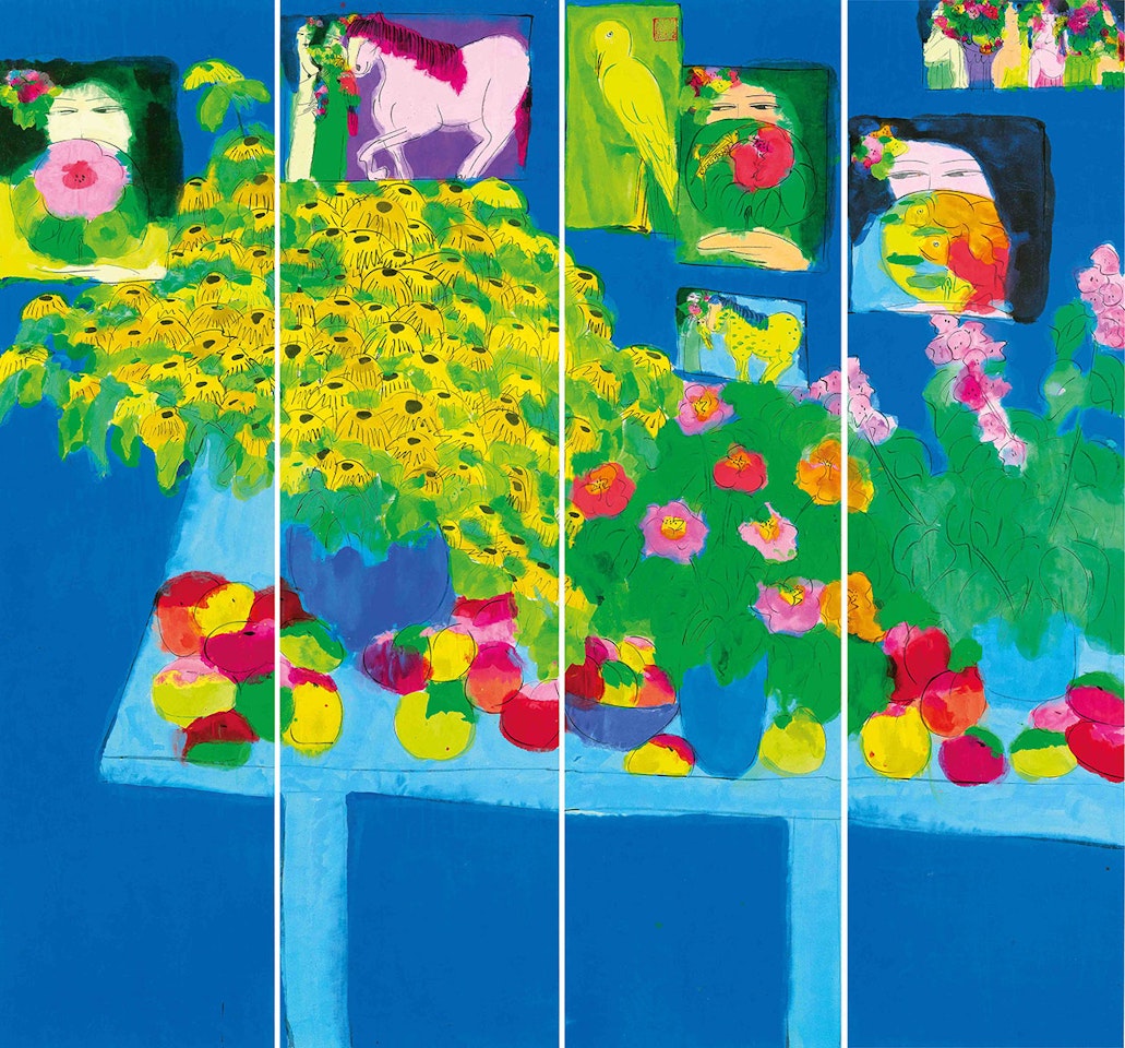 Lady (quadriptych) by Walasse Ting