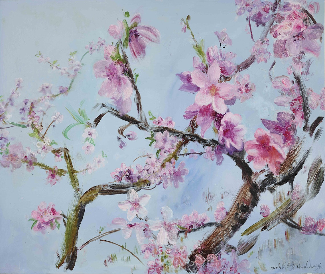 Blooming Sky: Peach Blossoms Series by Zhou Chunya