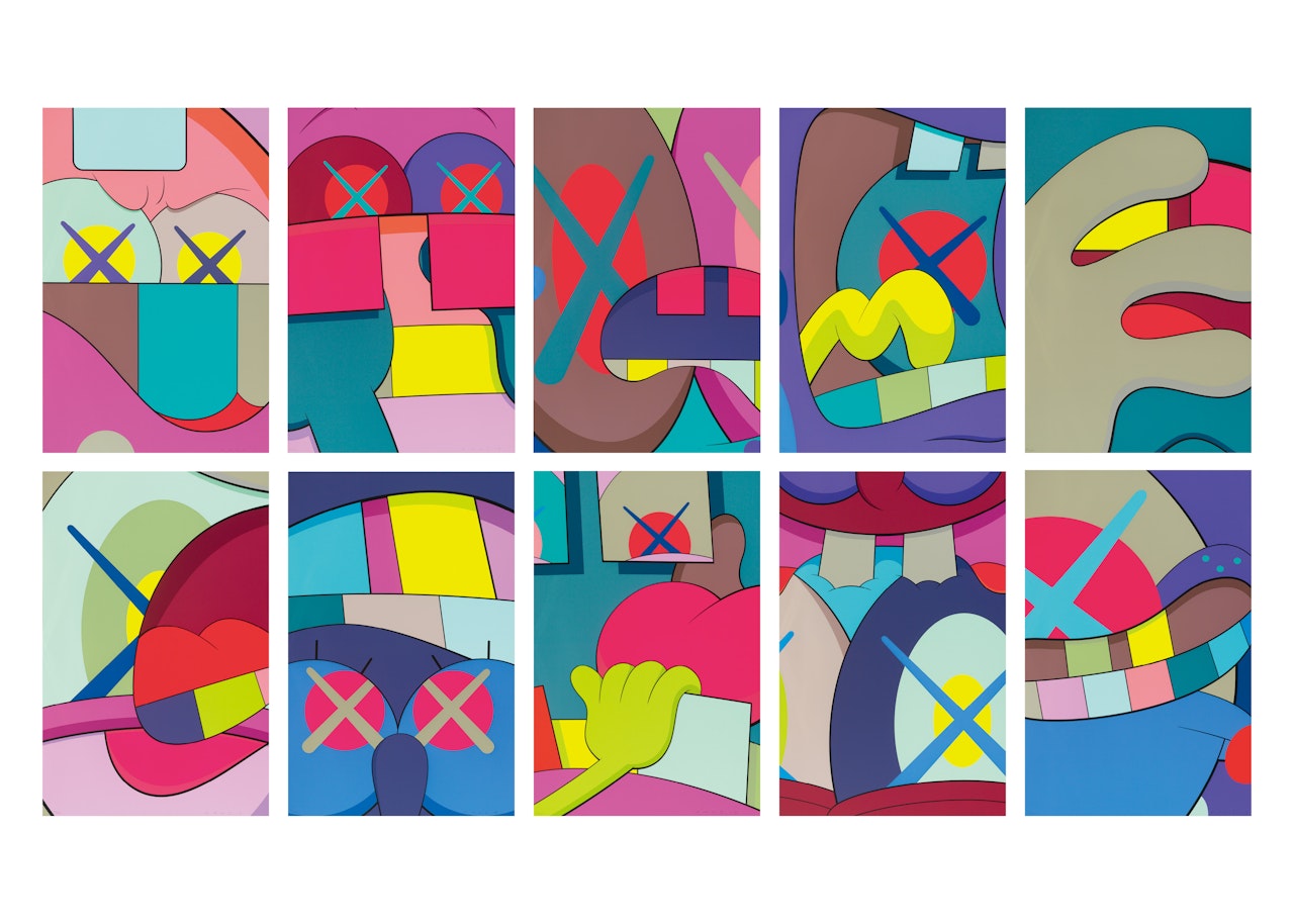 Ups and Downs (a set of 10) by Kaws