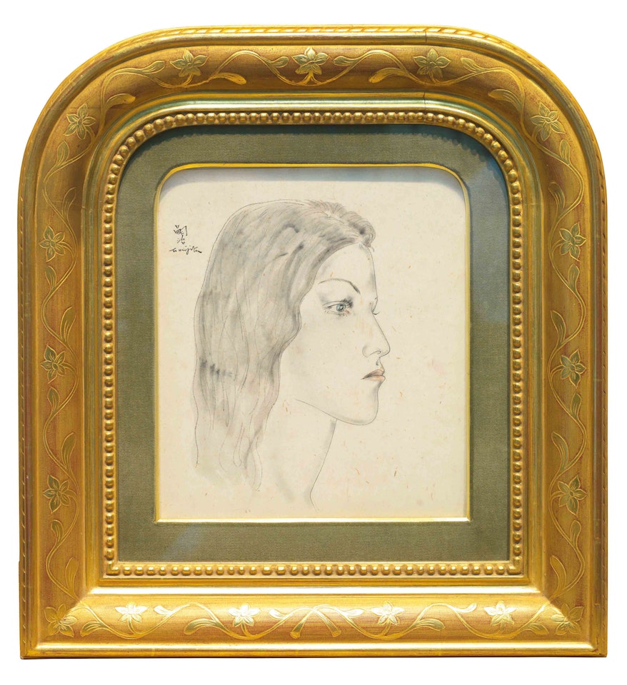 Woman Profile by Leonard Tsuguharu Foujita