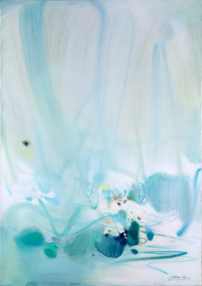 Watery Blue Reaching far Beyond the Horizon by Chu Teh-Chun