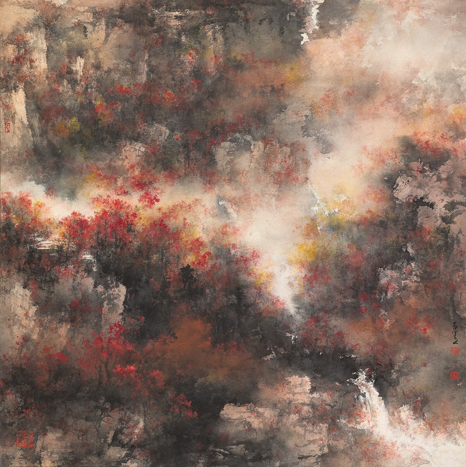 Autumn Landscape by He Baili