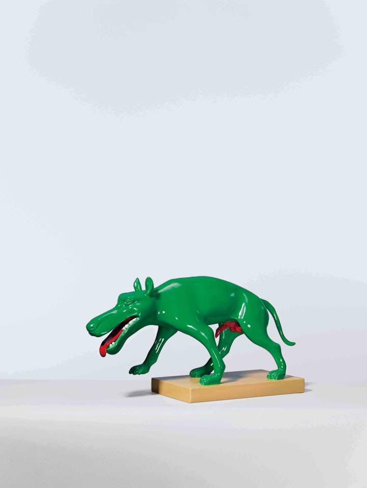 Green Dog by Zhou Chunya