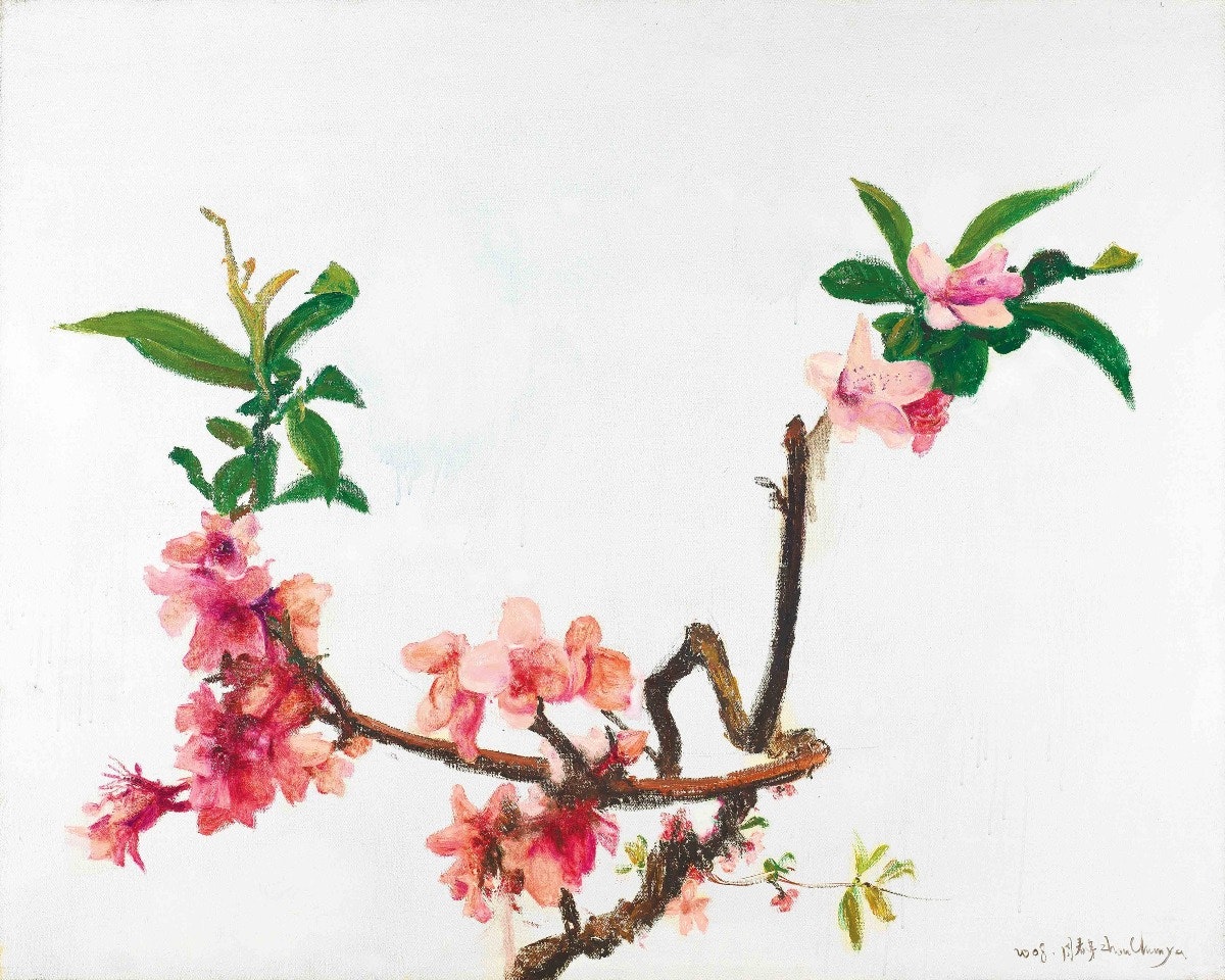 Peach Blossoms by Zhou Chunya