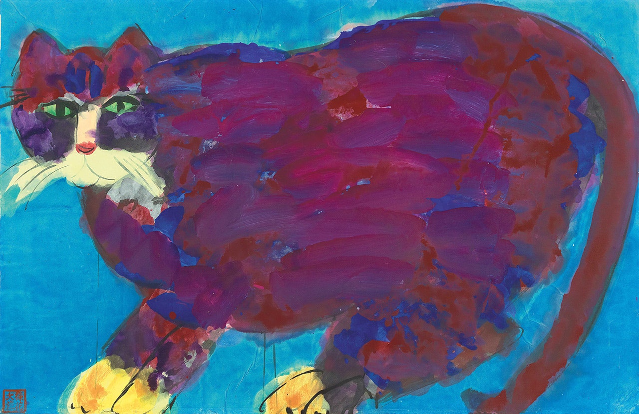 Purple Cat by Walasse Ting