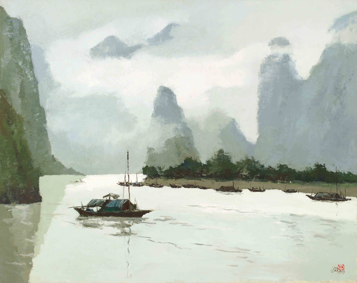 Chinese Landscape by Pang Jiun