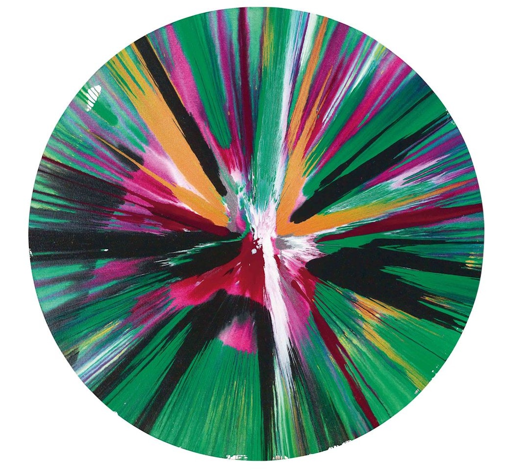 Spin Painting-Circle by Damien Hirst