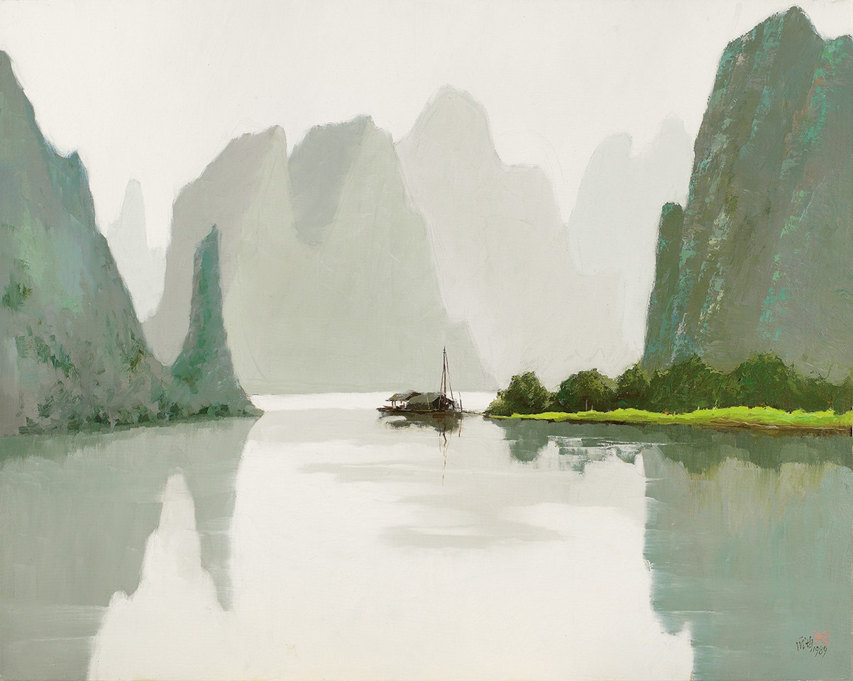Misty River by Pang Jiun