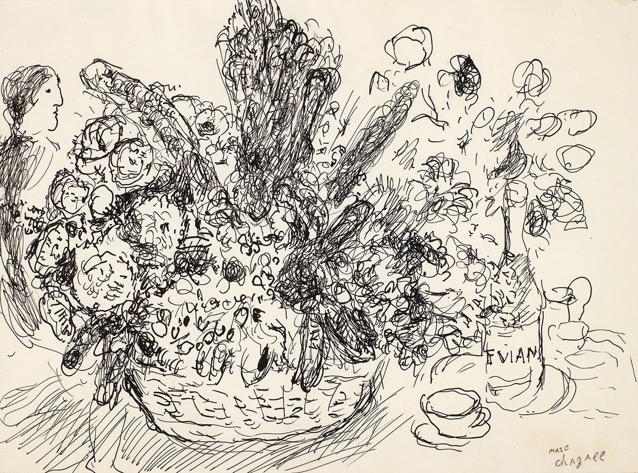 La corbeille de fleurs by Marc Chagall