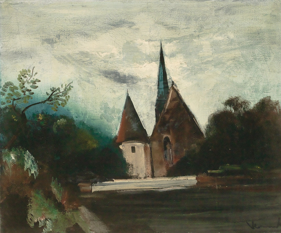 Église du village by Maurice de Vlaminck
