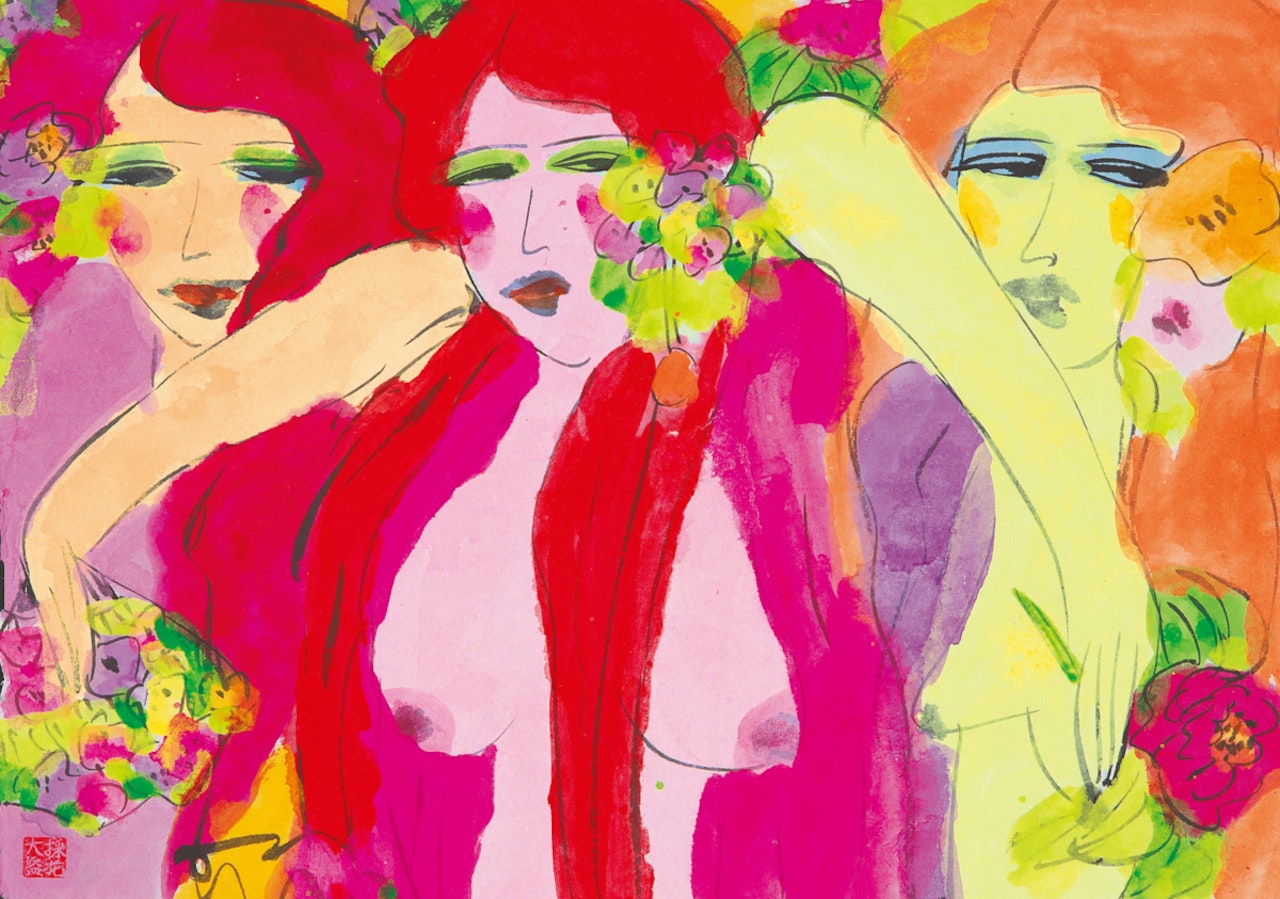 Three Graces by Walasse Ting