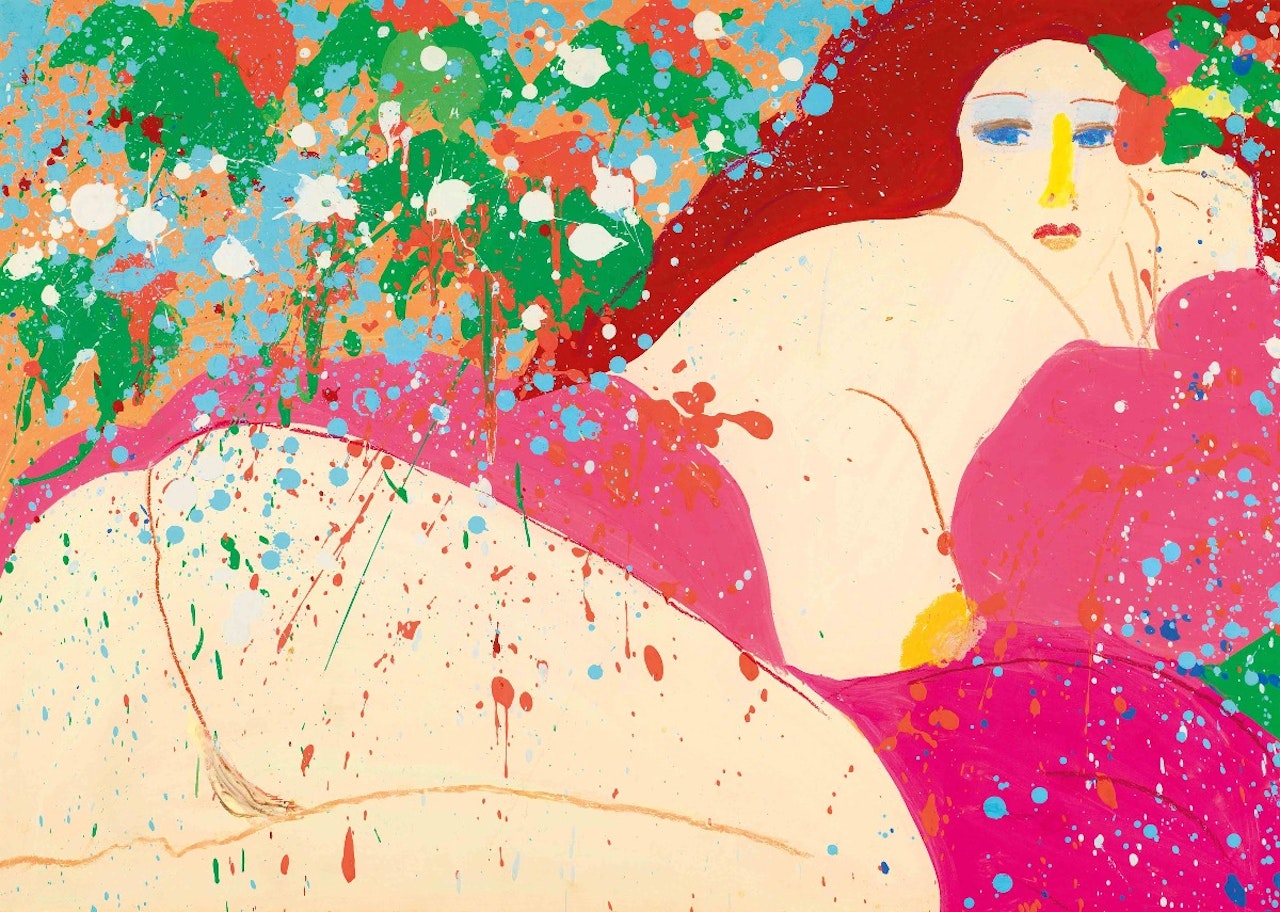 Reclining Nude by Walasse Ting