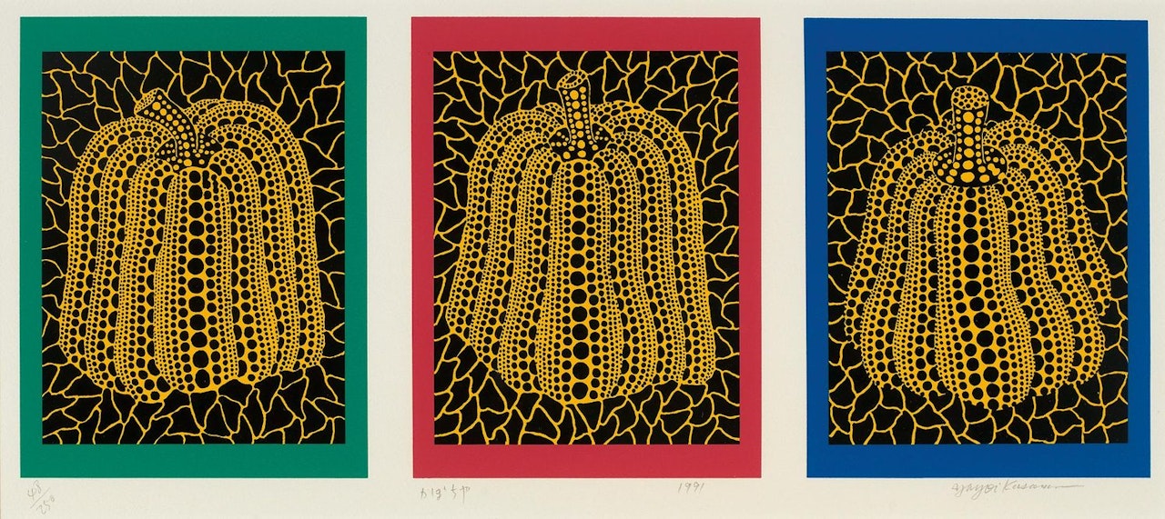 Pumpkin(a set of 3) by Yayoi Kusama