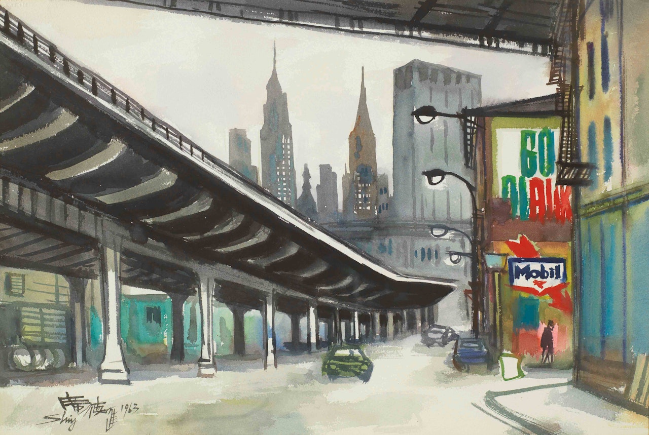 Manhattan Streetscape by Xi Dejin