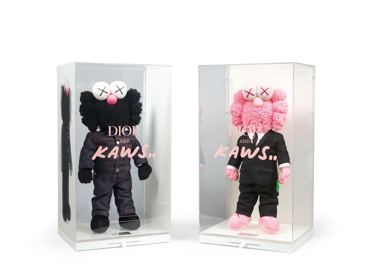 BFF (Plush) (Black, Pink) (a set of 2) by KAWS × Dior