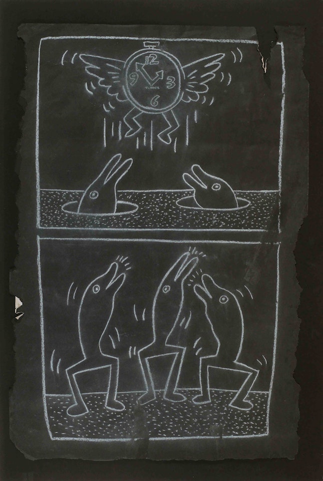 Subway Drawing by Keith Haring