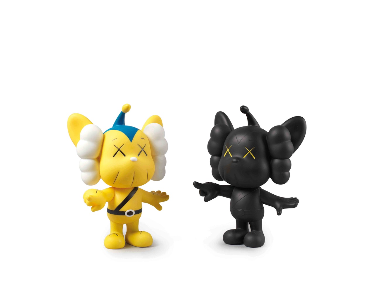 JPP (Yellow, Black) (a set of 2) by Kaws