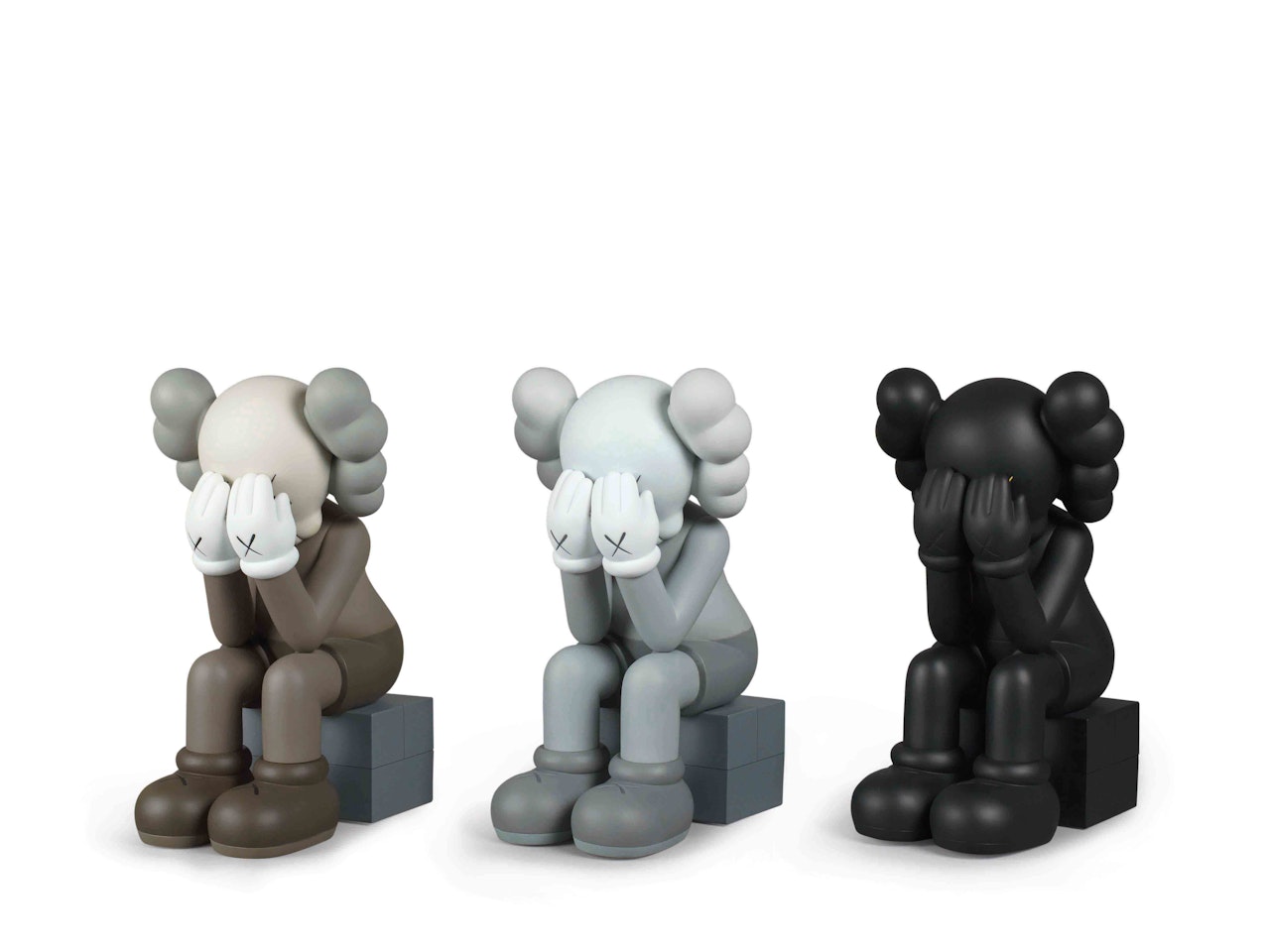 Companion: Passing Through (Brown, Grey, Black ) (a set of 3) by Kaws