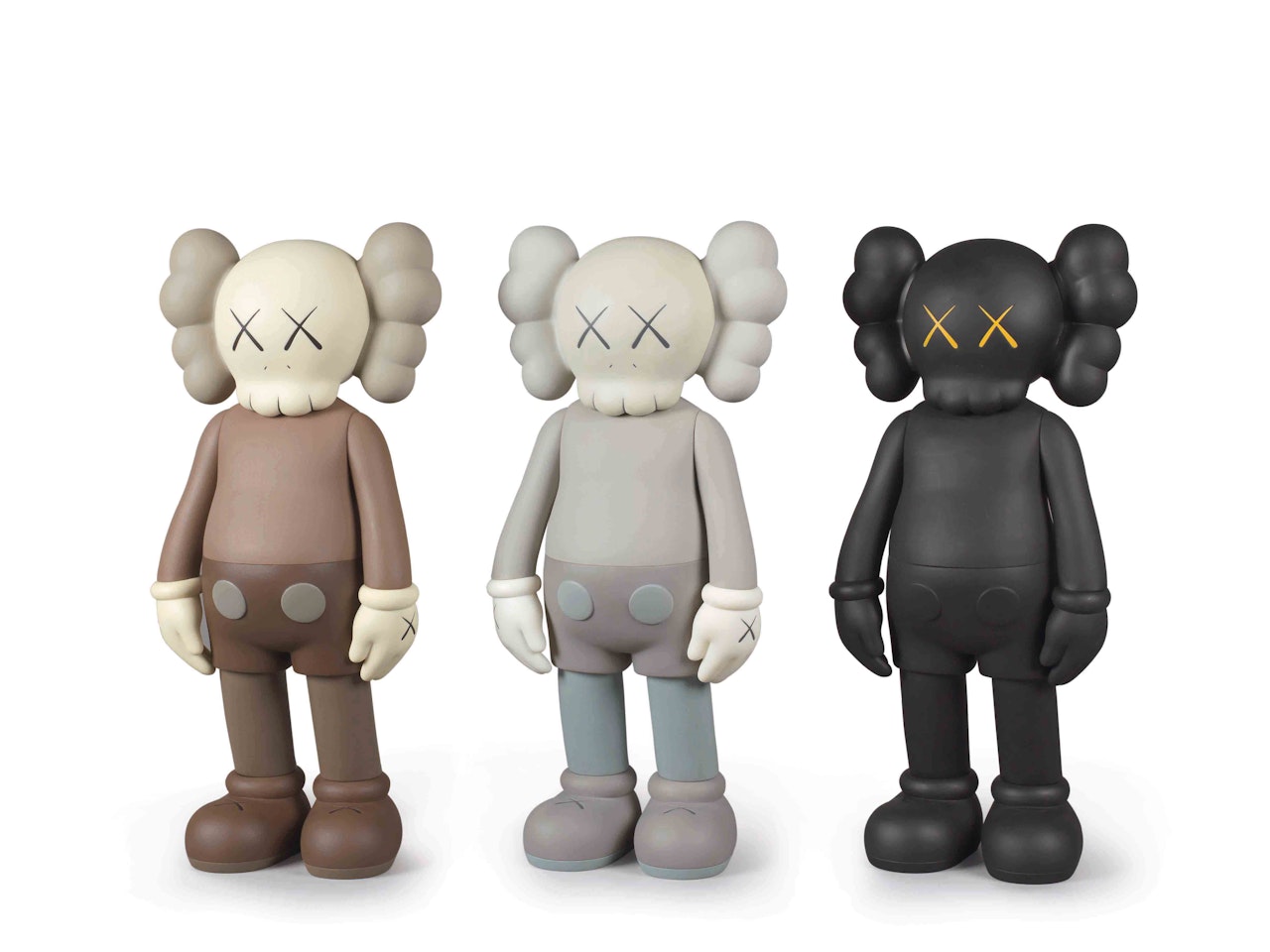Companion - Five Years Later (Brown, Grey, Black) (a set of 3) by Kaws