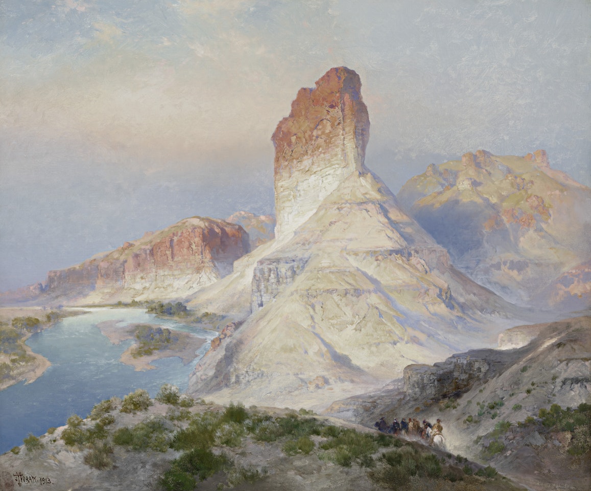 The Castle Rock, Green River, Wyoming (Indian Summer. Green River. Wyoming) by Thomas Moran
