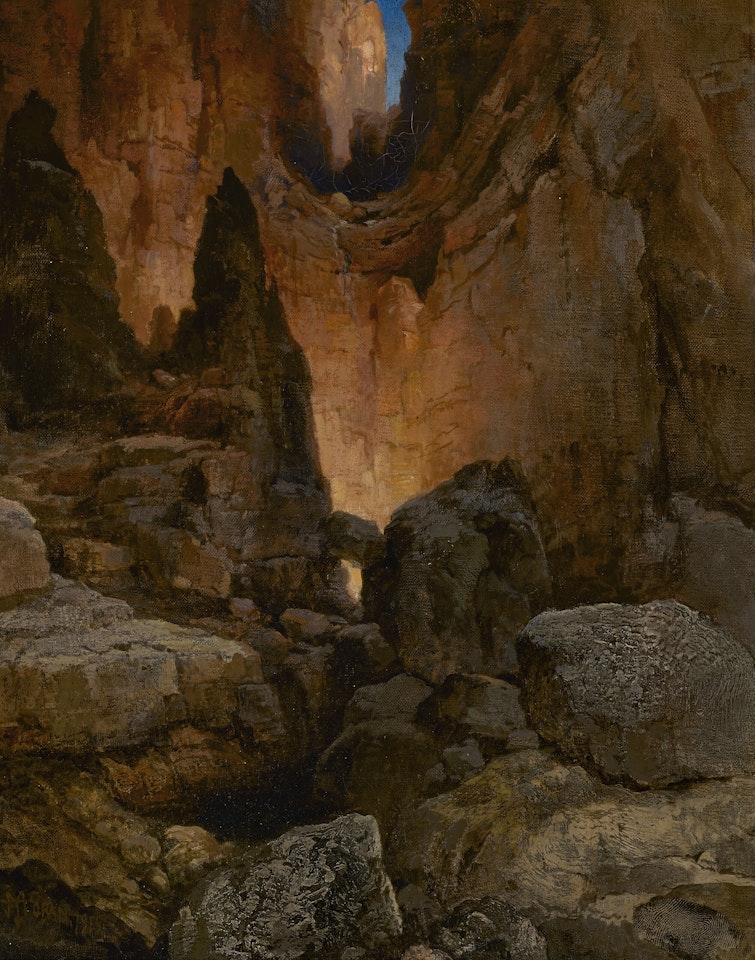 A Side Canyon, Grand Canyon of Arizona by Thomas Moran