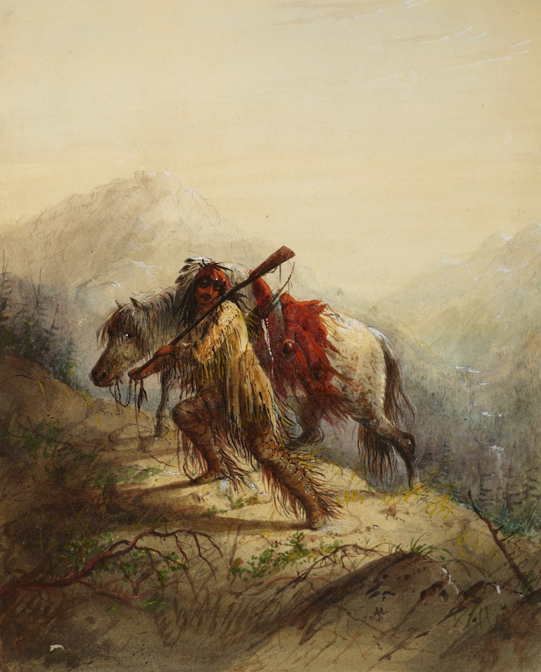 The Scalp-Lock by Alfred Jacob Miller