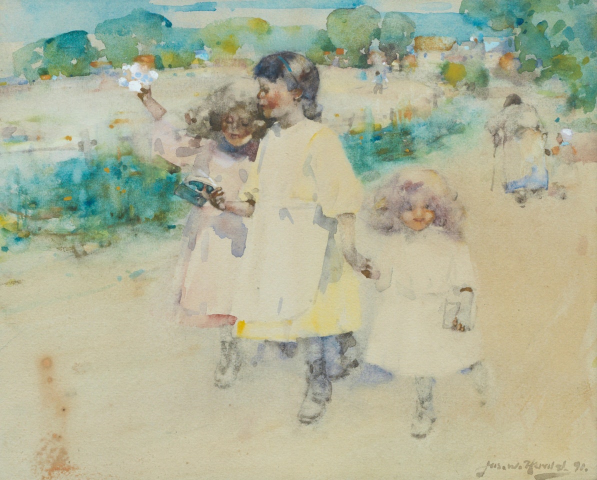Young girls by James Watterson Herald