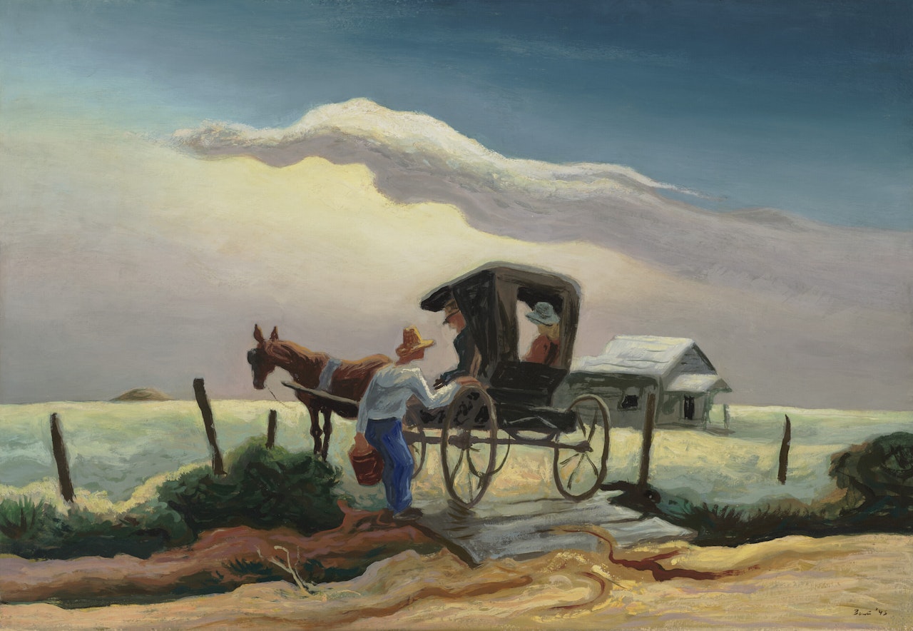 Gateside Conversation by Thomas Hart Benton