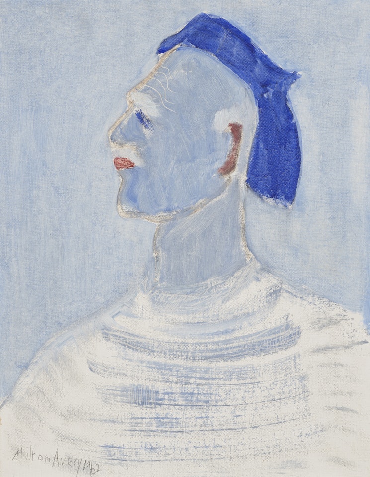 Artist in Blue Beret by Milton Avery