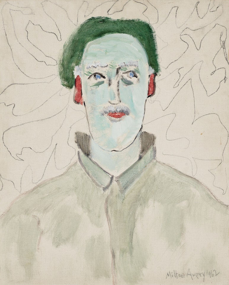 Avery in Green Beret by Milton Avery
