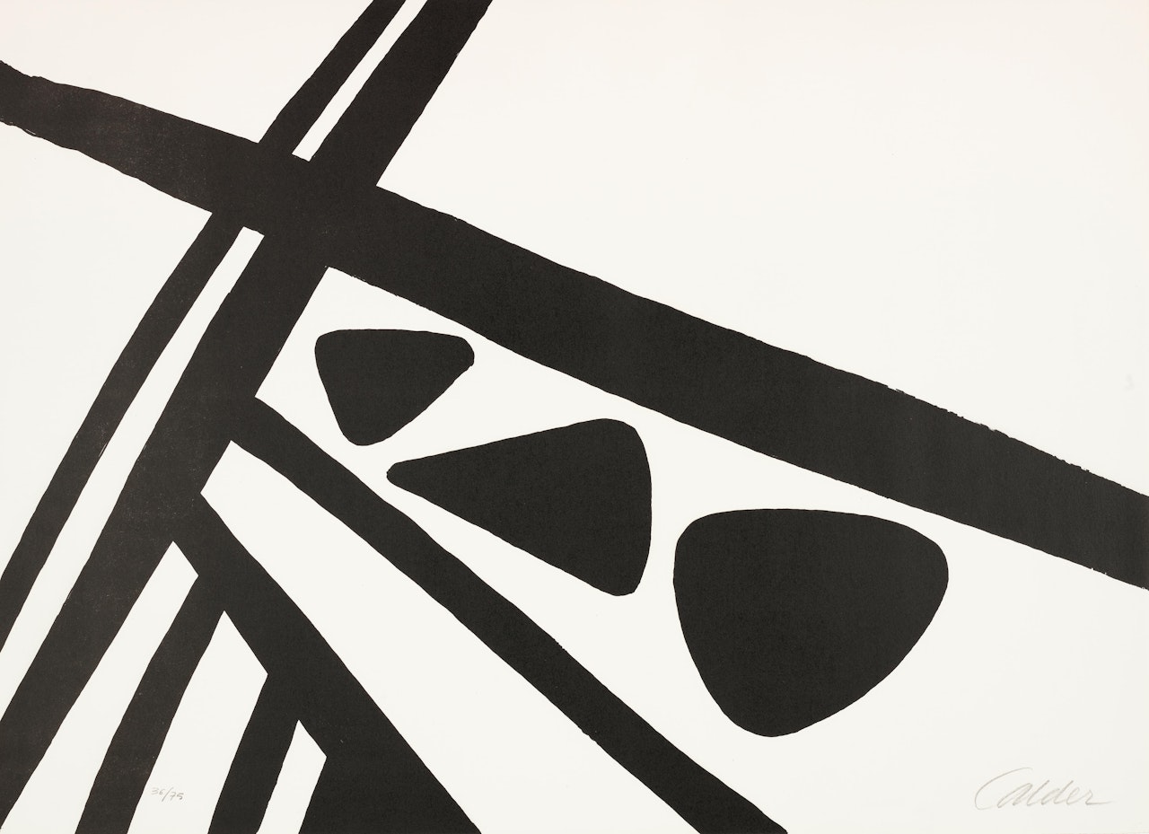 Charpente de fer (Iron Frame) by Alexander Calder