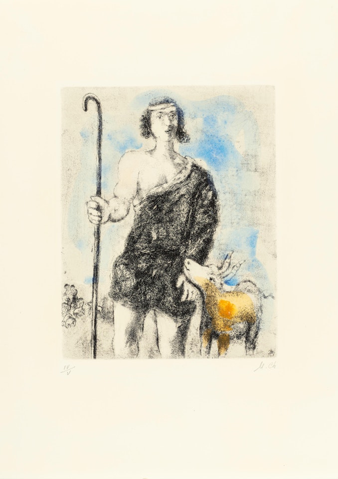 Joseph berger (Shepherd Joseph), from La Bible by Marc Chagall
