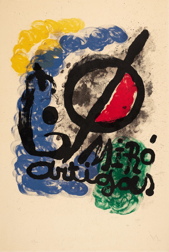 Affiche pour l'Exposition Miró - Artigas by Joan Miró