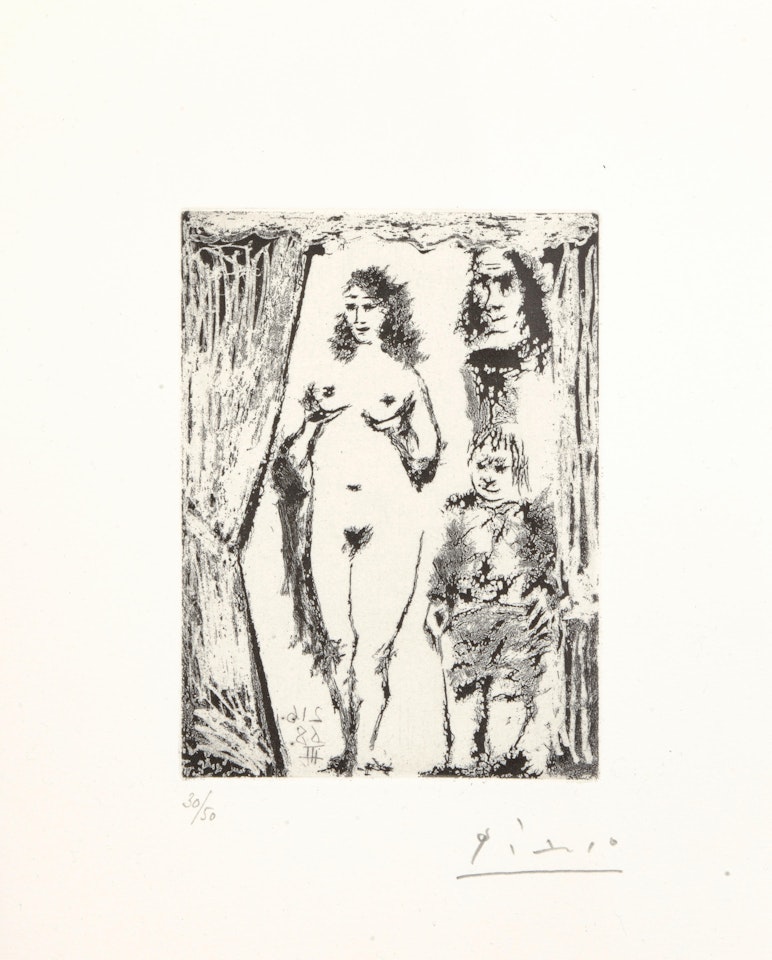 Jeune Prostituée et Mousquetaire (Young Prostitute and a Musketeer), from La Série 347 by Pablo Picasso