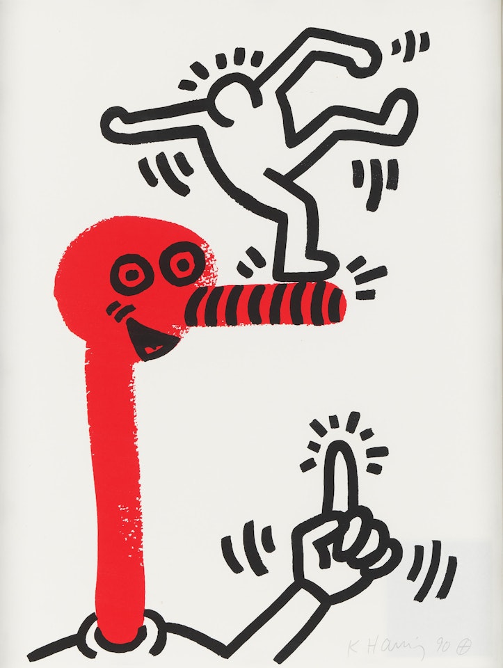 The Story of Red and Blue #1 by Keith Haring
